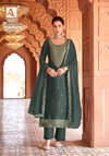 Gharana 4 By Alok Suit Dola Jacquard Designer Salwar Suits Wholesale Market In Surat
